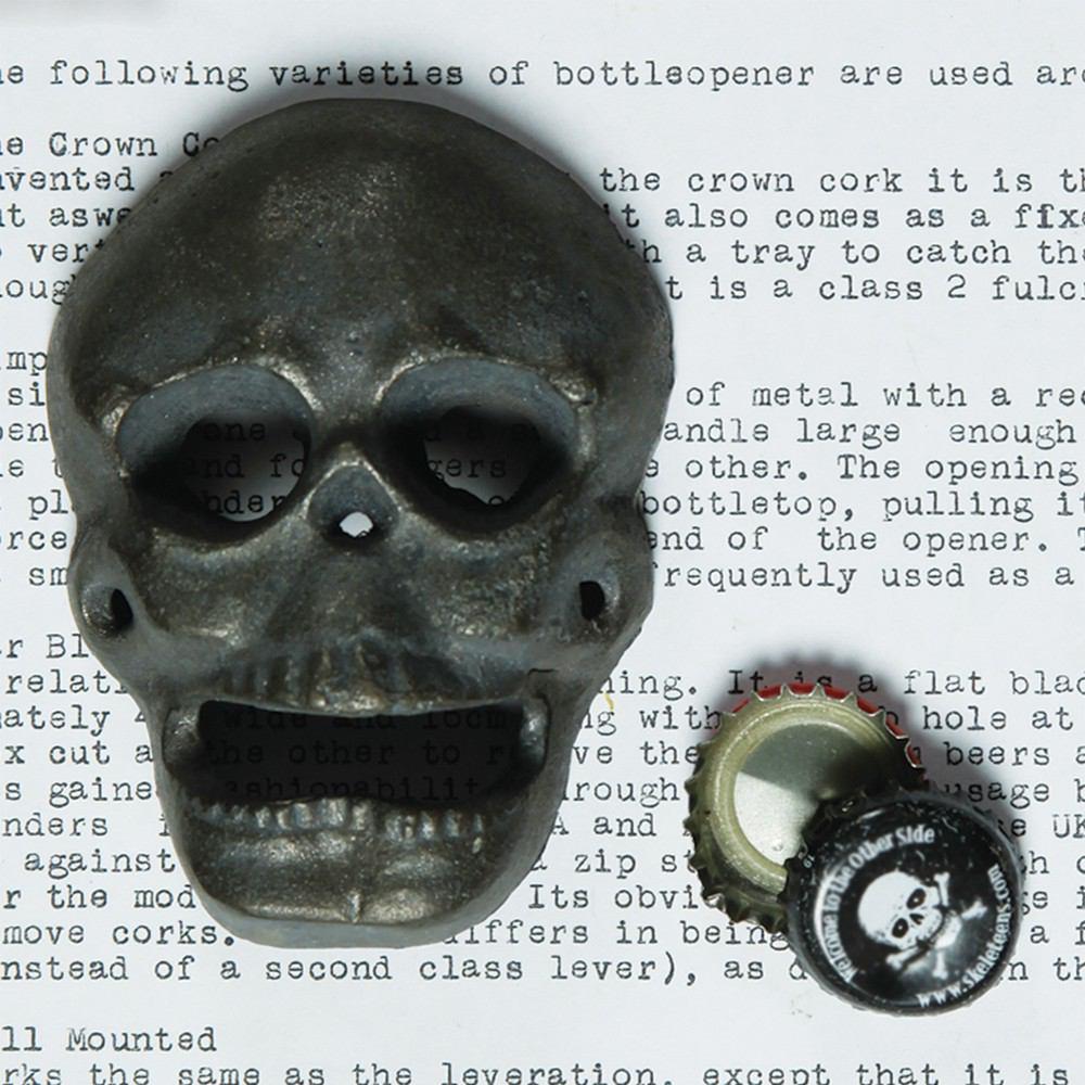 HomArt Skull Bottle Opener - Natural - Set of 6 - Feature Image | Modishstore | Kitchen Accessories