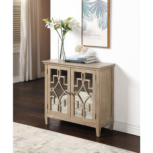 Lucy Accent Chest With Mirrored Doors By 4D Concepts | Cabinets | Modishstore