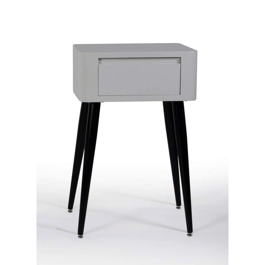 Black And White Side Table With Tall Legs By 4D Concepts | Side Tables | Modishstore