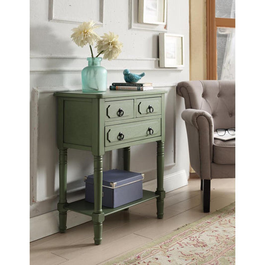 Simplicity 3 Drawer Chest (Green) By 4D Concepts | Drawers | Modishstore