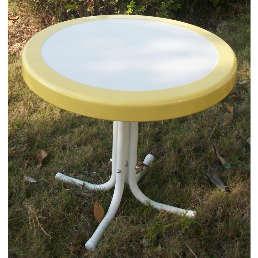 Metal Retro Round Table By 4D Concepts - 71120 | Outdoor Tables | Modishstore