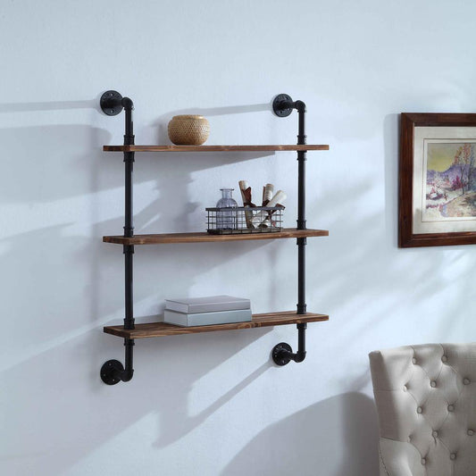 Anacortes Three Shelf Piping By 4D Concepts | Wall Shelf | Modishstore
