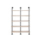 Claremont Industrial Piping Hang/Floor Double Wide 5 Shelf By 4D Concepts | Shelves & Shelving Units | Modishstore - 2