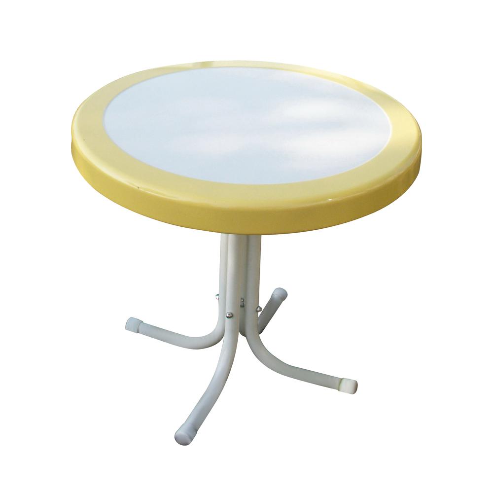 Metal Retro Round Table By 4D Concepts - 71120 | Outdoor Tables | Modishstore - 2
