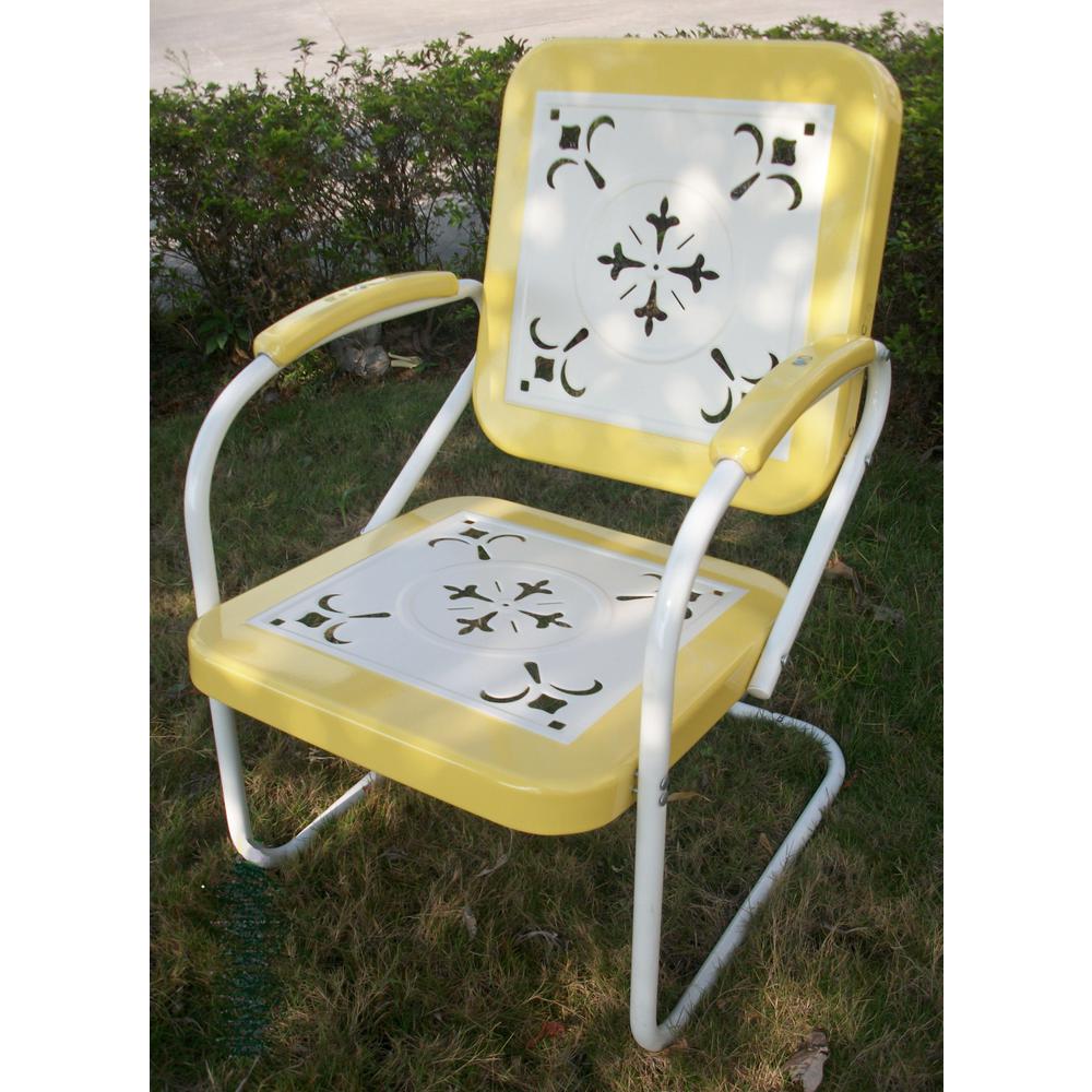 Metal Chair Retro By 4D Concepts - 71140 | Outdoor Chairs | Modishstore