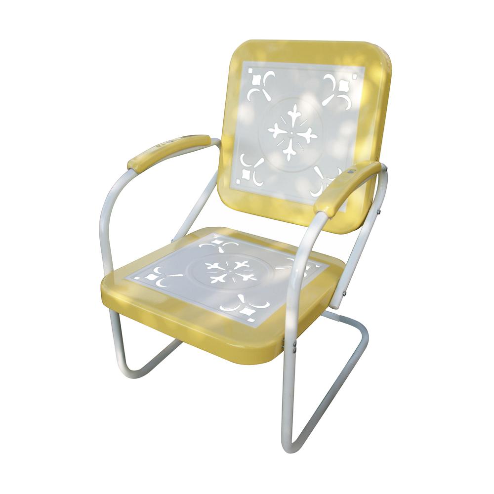 Metal Chair Retro By 4D Concepts - 71140 | Outdoor Chairs | Modishstore - 2