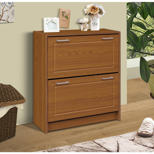 Deluxe Double Shoe Cabinet, Fruitwood By 4D Concepts | Cabinets | Modishstore