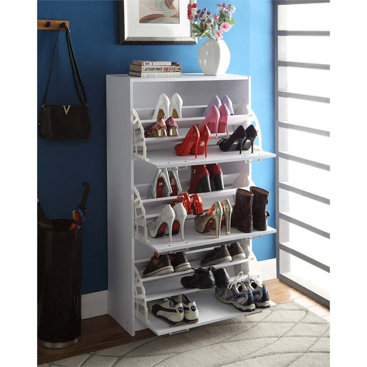Deluxe Triple Shoe Cabinet By 4D Concepts - 76453 | Cabinets | Modishstore