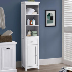 Rancho Space Saver Cabinet-White By 4D Concepts
