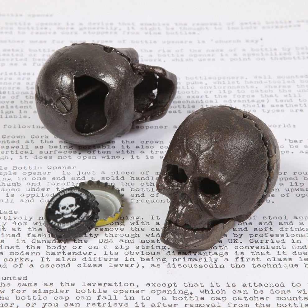 HomArt Skull Bottle Opener - Cast Iron - Set of 6-4