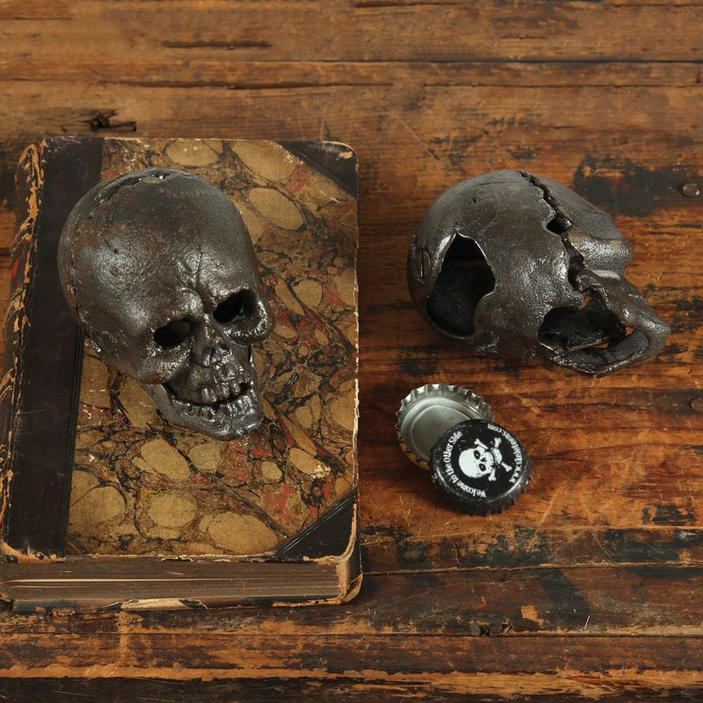 HomArt Skull Bottle Opener - Cast Iron - Set of 6 - Feature Image | Modishstore | Kitchen Accessories