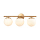 Hollywood Blvd. Vanity Light in Satin Brass with Opal White Glass by ELK Lighting-2