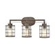 Gilbert Vanity Light in Rusted Coffee and Light Wood with Seedy Glass by ELK Lighting-2