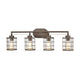 Gilbert Vanity Light in Rusted Coffee and Light Wood with Seedy Glass by ELK Lighting-3