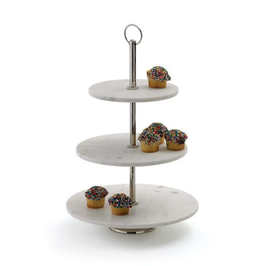 Round Marble Fruit Stand by GO Home