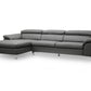 baxton studio voight gray modern sectional sofa | Modish Furniture Store-2