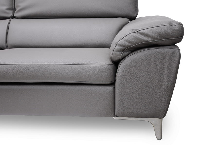 baxton studio voight gray modern sectional sofa | Modish Furniture Store-4