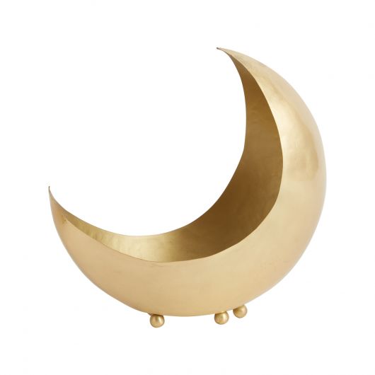 Shadow Crescent Moon Planter Set Of 4 by Accent Decor | Planters, Troughs & Cachepots | Modishstore - 5