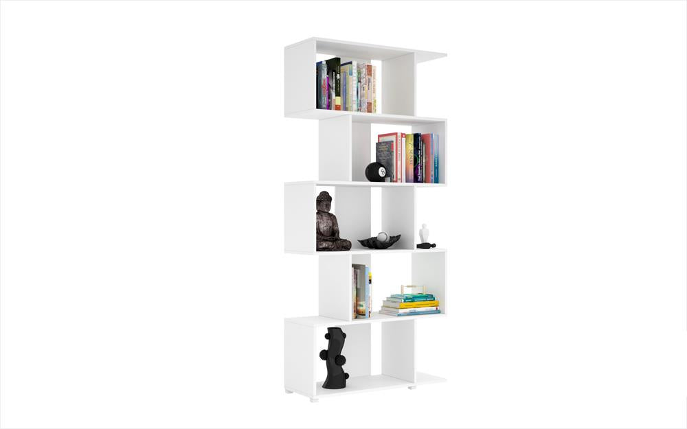 Accentuations by Manhattan Comfort Charming Petrolina Z- Shelf with 5 shelves | Bookcases | Modishstore-9
