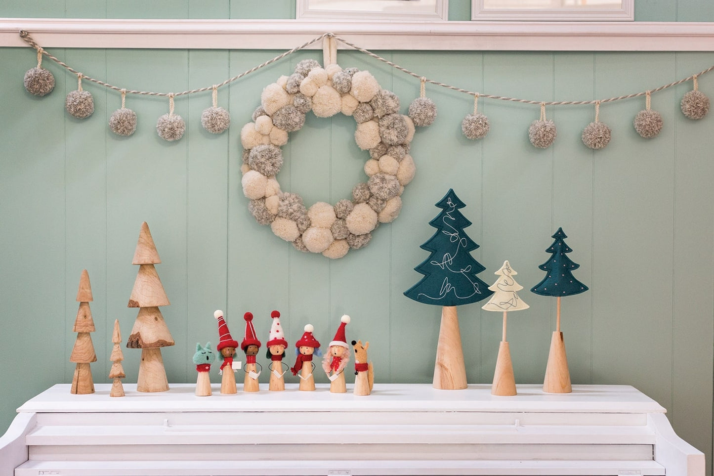 Fluffy Pom Pom Collection Set of 4 By Accent Decor | Ornaments | Modishstore - 1