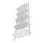 Manhattan Comfort Cooper 5-Shelf  Floating Ladder Bookcase in White | Bookcases | Modishstore-2