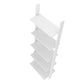 Manhattan Comfort Cooper 5-Shelf  Floating Ladder Bookcase in White | Bookcases | Modishstore-3