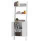 Manhattan Comfort Cooper Ladder Display Cabinet with 2 Floating Shelves  in White | Cabinets | Modishstore