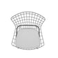Manhattan Comfort Madeline Metal Chair with Seat Cushion  in Silver and Black | Chairs & Recliners | Modishstore-22