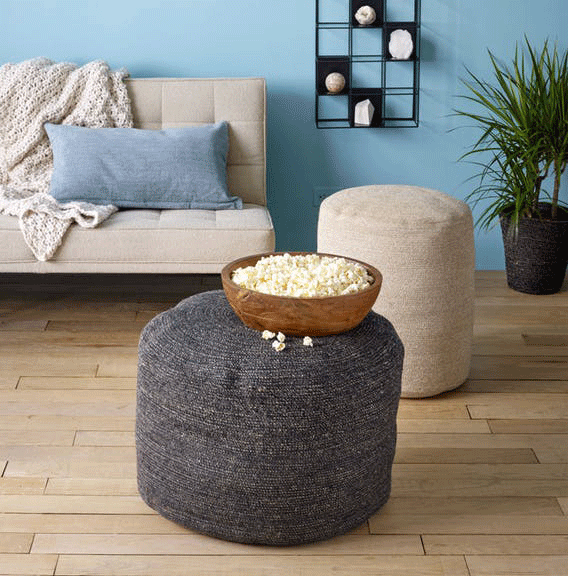 Melia™ Pouf By Texture Designideas | Poufs | Modishstore