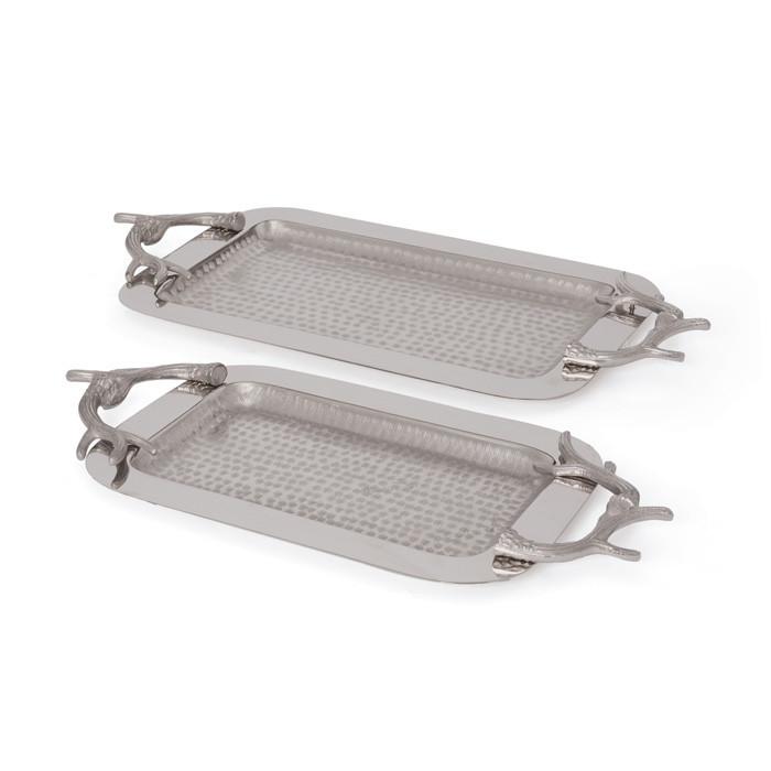Set Of Two Antler Trays - Set Of 2 by GO Home