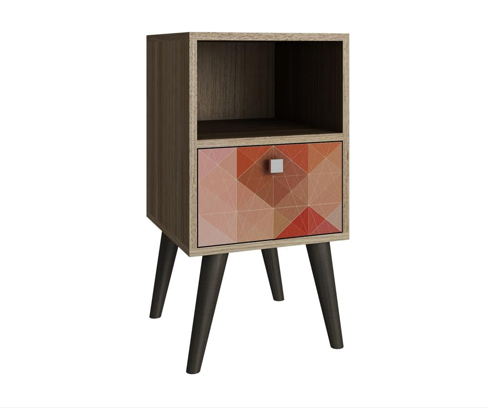 Accentuations by Manhattan Comfort Abisko Stylish Side Table with 1 Cubby and 1 Drawer | Side Tables | Modishstore-10