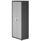 Manhattan Comfort 1GMCF Fortress Textured Metal 75.4" Garage Cabinet with 4 Adjustable Shelves In Grey | Cabinets | Modishstore-2