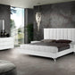 Nova Domus Angela - Italian Modern White Eco Leather Bed | Modishstore | Beds