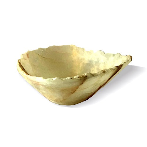 Raw Edge Natural Free Form Onyx Bowl - Small | ModishStore | Decorative Bowls