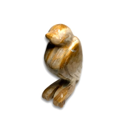 Bird Figurine Crafted from Brown Onyx Stones | ModishStore | Minerals and Stones