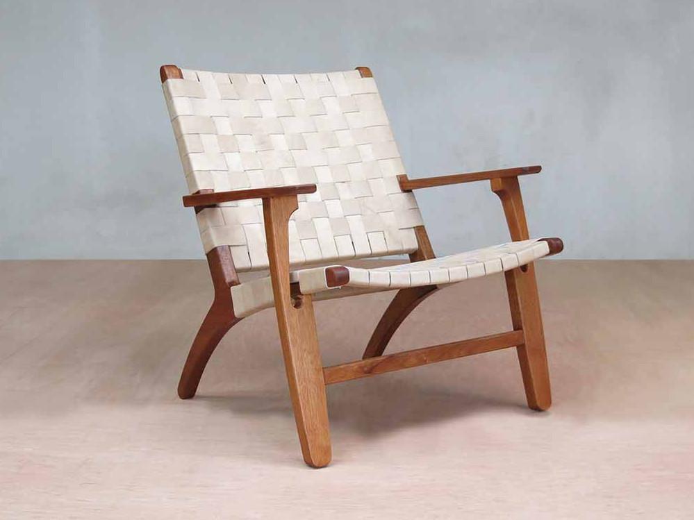 Masaya Abuelo Arm Chair, Leather | Armchairs | Modishstore - 3