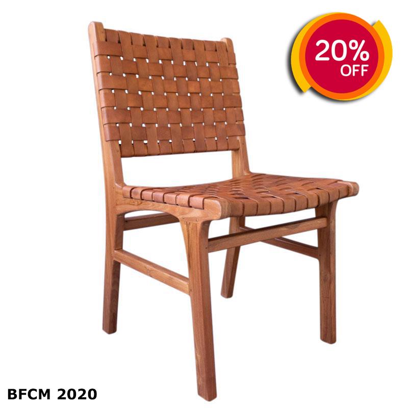 Oslo Leather Dining Chair Set of 2 | ModishStore | Dining Chairs-2