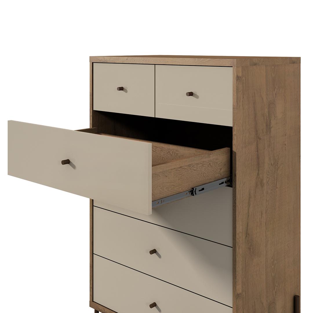 Manhattan Comfort Joy 48.43" Tall Dresser with 6 Full Extension Drawers | Dressers | Modishstore-14