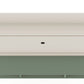 Manhattan Comfort Tribeca 62.99 Mid-Century Modern Floating Entertainment Center with Décor Shelves in Off White and Green Mint | TV Stands | Modishstore - 5