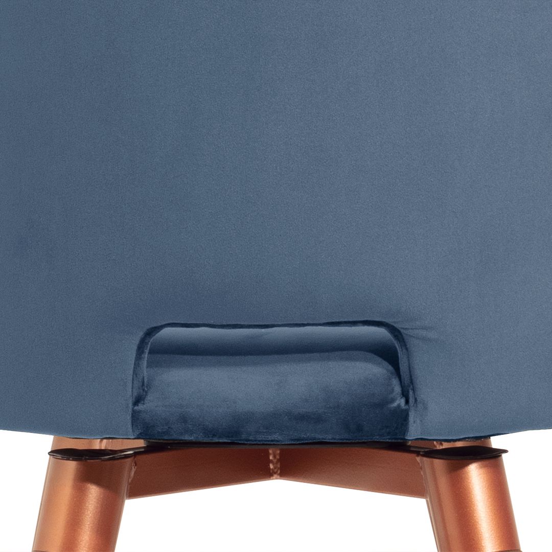 Manhattan Comfort Selina Velvet Accent Chair in Blue - Set of 2 | Accent Chairs | Modishstore-3