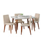 Manhattan Comfort 5-Piece Utopia 47.24" Dining Set with 4 Dining Chairs | Dining Sets | Modishstore-7