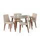 Manhattan Comfort 5-Piece Utopia 47.24" Dining Set with 4 Dining Chairs | Dining Sets | Modishstore-3