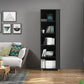 Manhattan Comfort Cypress Mid-Century- Modern Bookcase with 5 Shelves- Set of 2 in Black | Bookcases | Modishstore-3