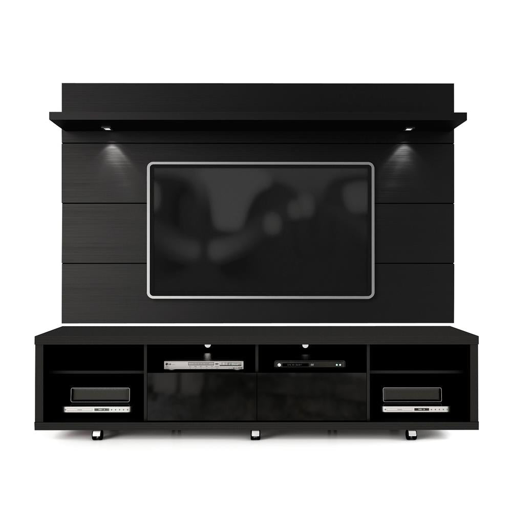Manhattan Comfort Cabrini TV Stand and Floating Wall TV Panel with LED Lights 2.2 | TV Panels | Modishstore-2