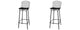 Manhattan Comfort Madeline 41.73" Barstool, Set of 2 in Silver and Black | Bar Stools | Modishstore-3