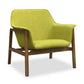 Manhattan Comfort Miller Grey and Walnut Linen Weave Accent Chair (Set of 2) | Accent Chairs | Modishstore-6