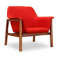 Manhattan Comfort Miller Grey and Walnut Linen Weave Accent Chair (Set of 2) | Accent Chairs | Modishstore-8