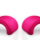 Manhattan Comfort Rosebud Fuchsia Wool Blend Accent Chair (Set of 2) | Accent Chairs | Modishstore