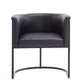 Manhattan Comfort Bali Saddle and Black Faux Leather Dining Chair | Dining Chairs | Modishstore - 20