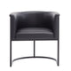 Manhattan Comfort Bali Saddle and Black Faux Leather Dining Chair | Dining Chairs | Modishstore - 20